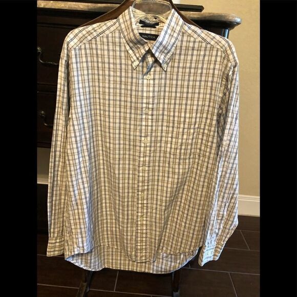 Nautica plaid button up size large - Picture 1 of 4